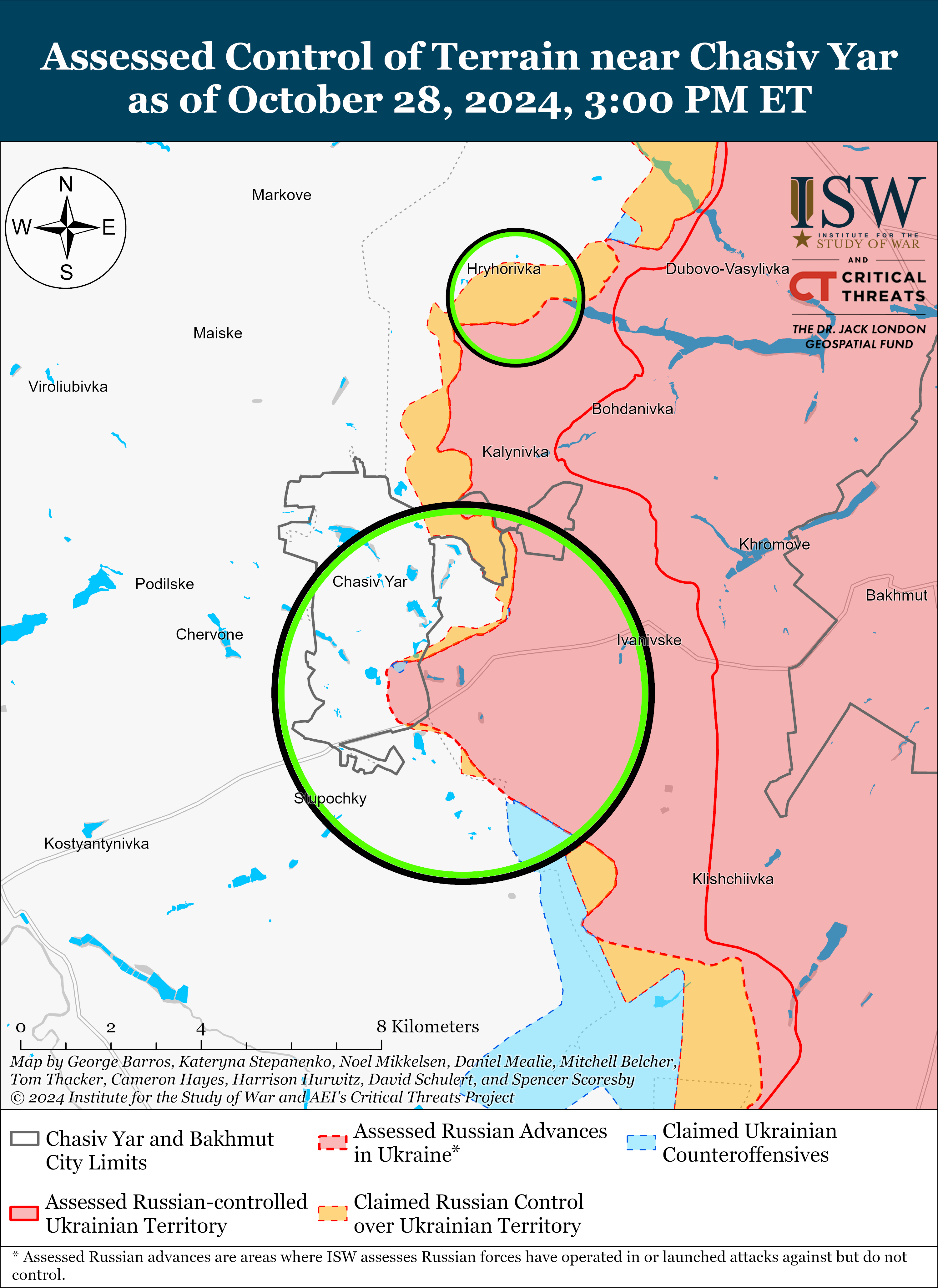 Оккупанты продвинулись вблизи Купянска, Покровска и Угледара: карты ISW