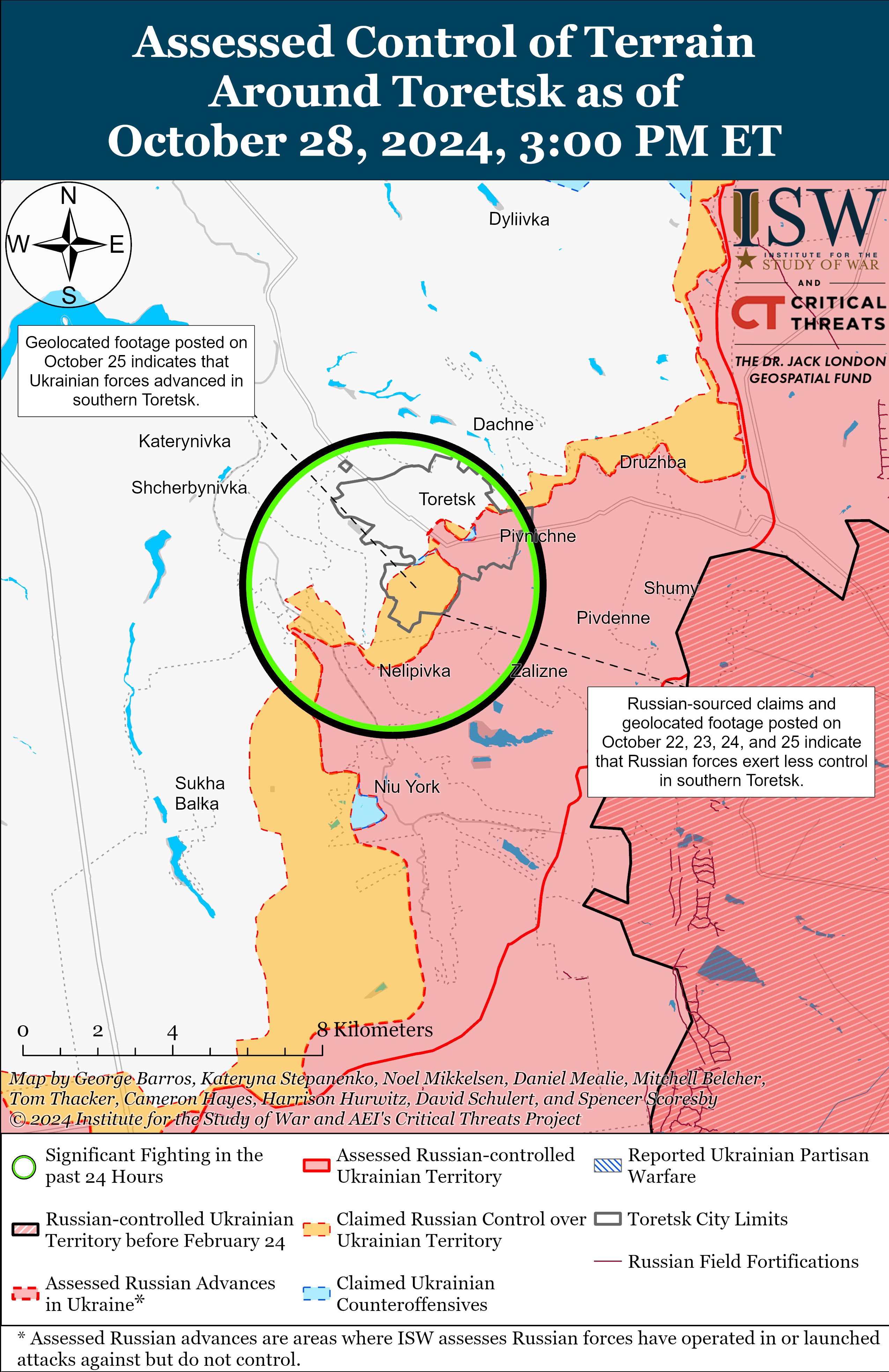 Оккупанты продвинулись вблизи Купянска, Покровска и Угледара: карты ISW